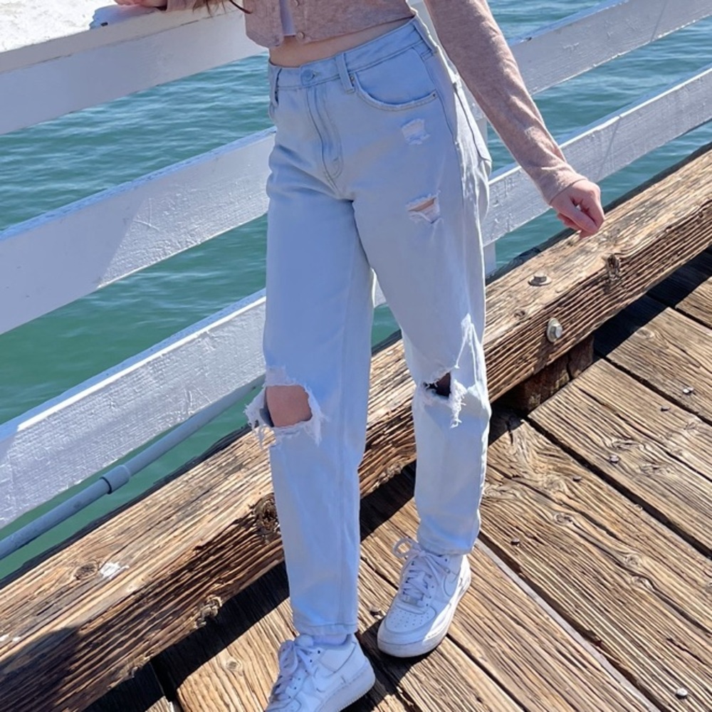 Wild fable ripped light wash jeans